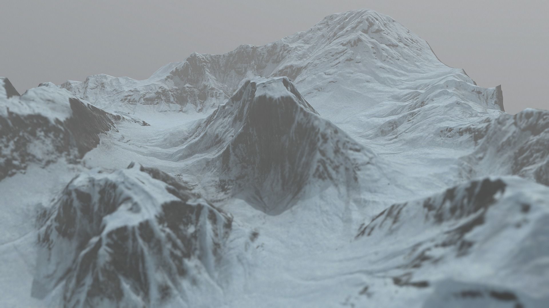 Land of the Ice and Snow Low-poly 3D model_1
