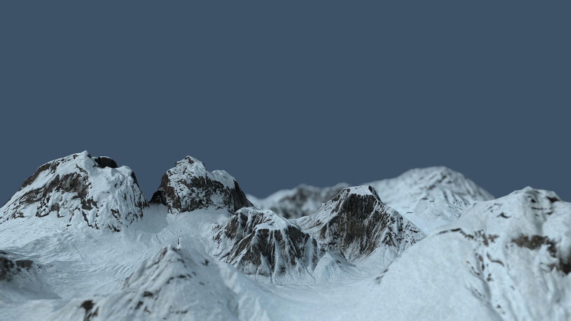 Land of the Ice and Snow Low-poly 3D model_10