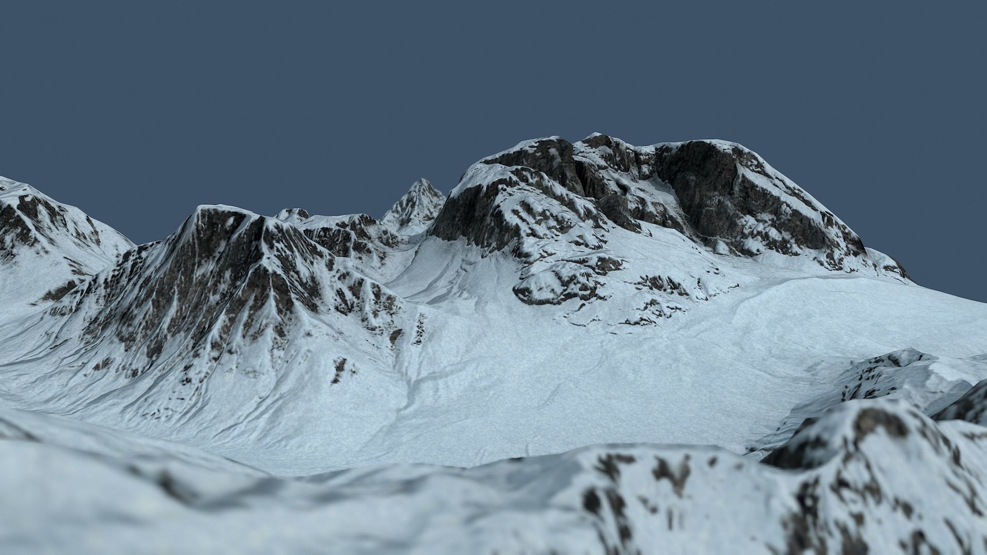 Land of the Ice and Snow Low-poly 3D model_7