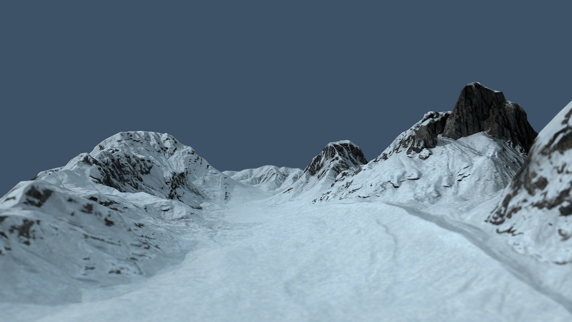 Land of the Ice and Snow Low-poly 3D model_6