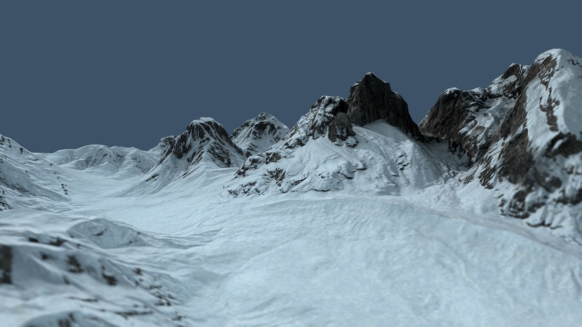 Land of the Ice and Snow Low-poly 3D model_5