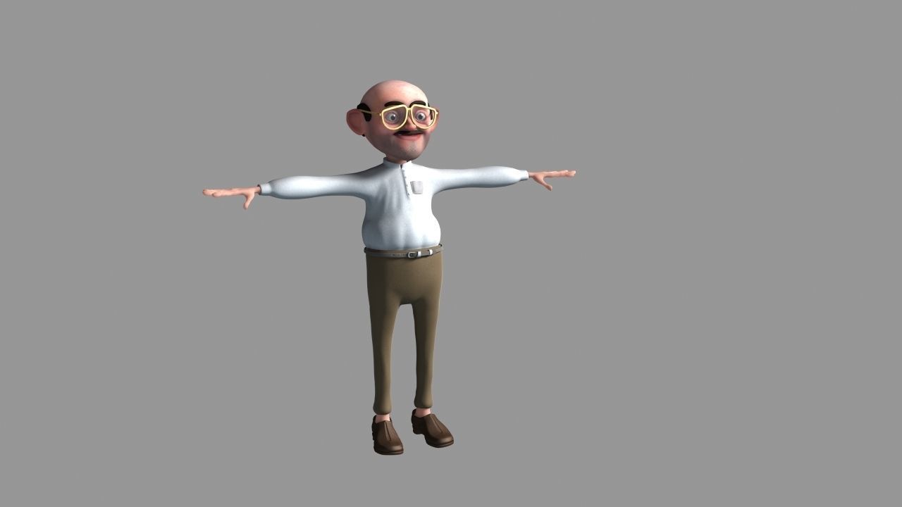 12 Cartoon Characters- Rigged 3D model_6