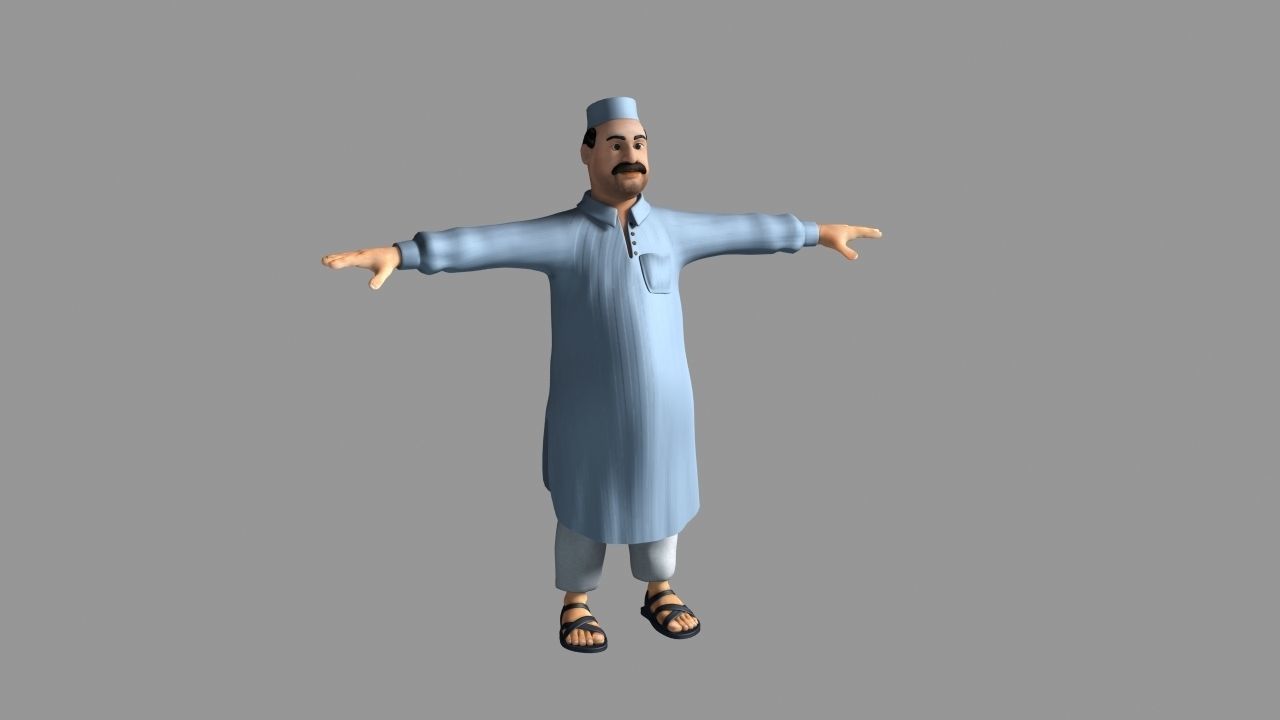 12 Cartoon Characters- Rigged 3D model_12