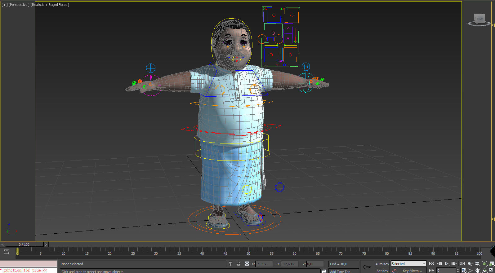 12 Cartoon Characters- Rigged 3D model_16
