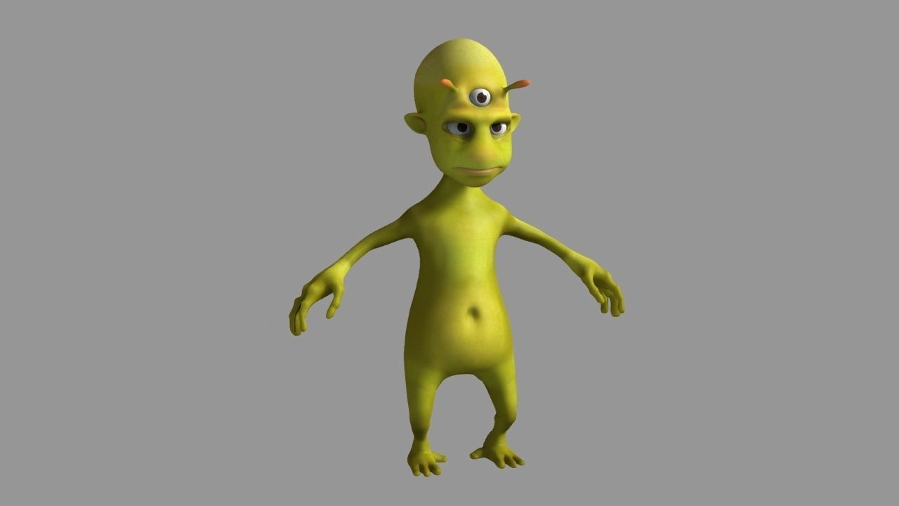 12 Cartoon Characters- Rigged 3D model_2