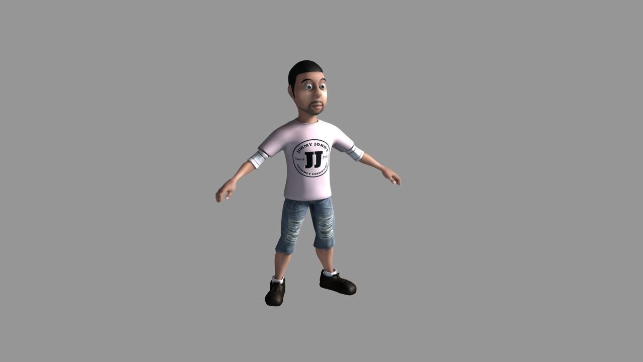 12 Cartoon Characters- Rigged 3D model_10
