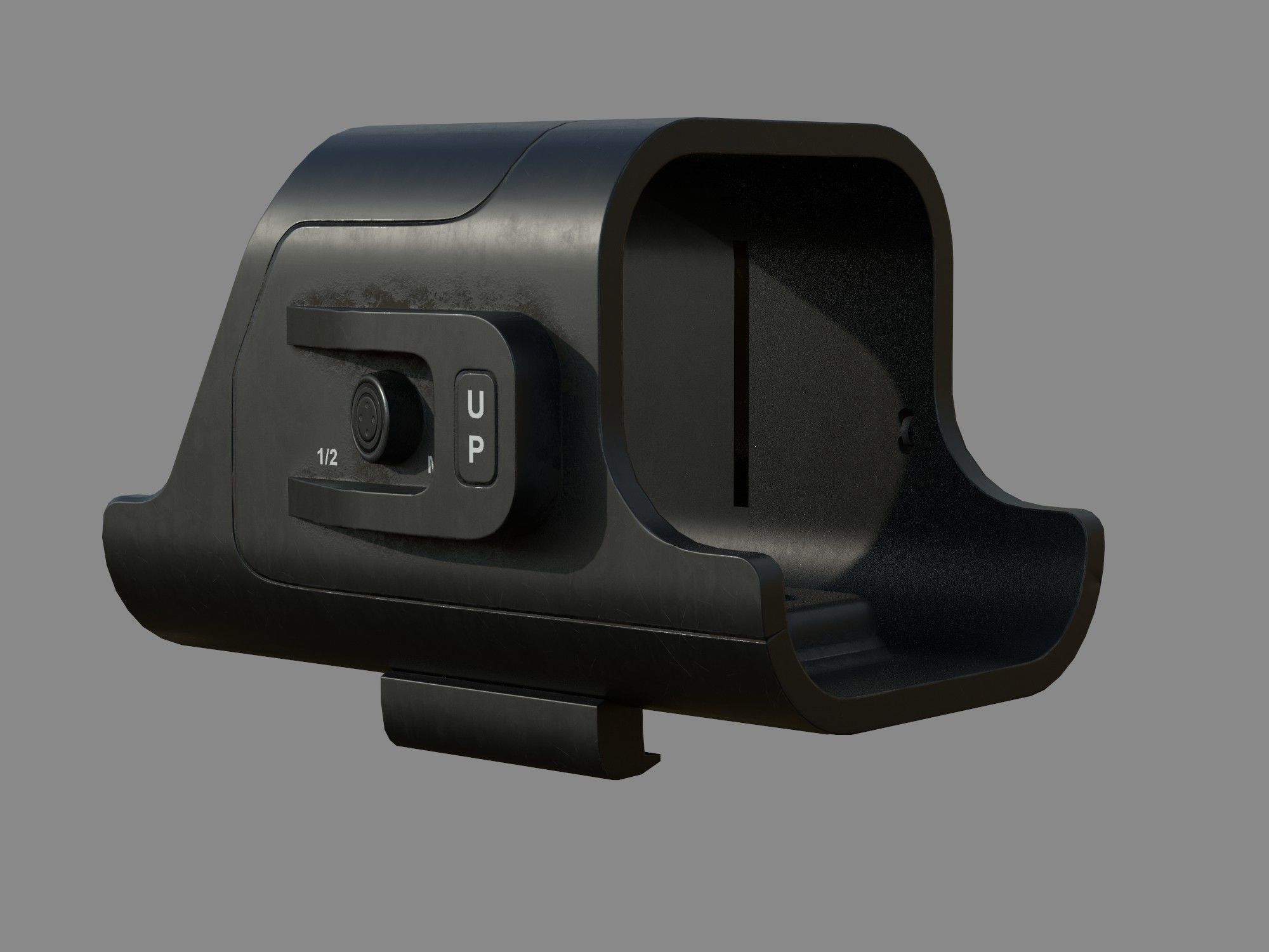 Weapon - Scope - 02 - Holographic Low-poly 3D model_5