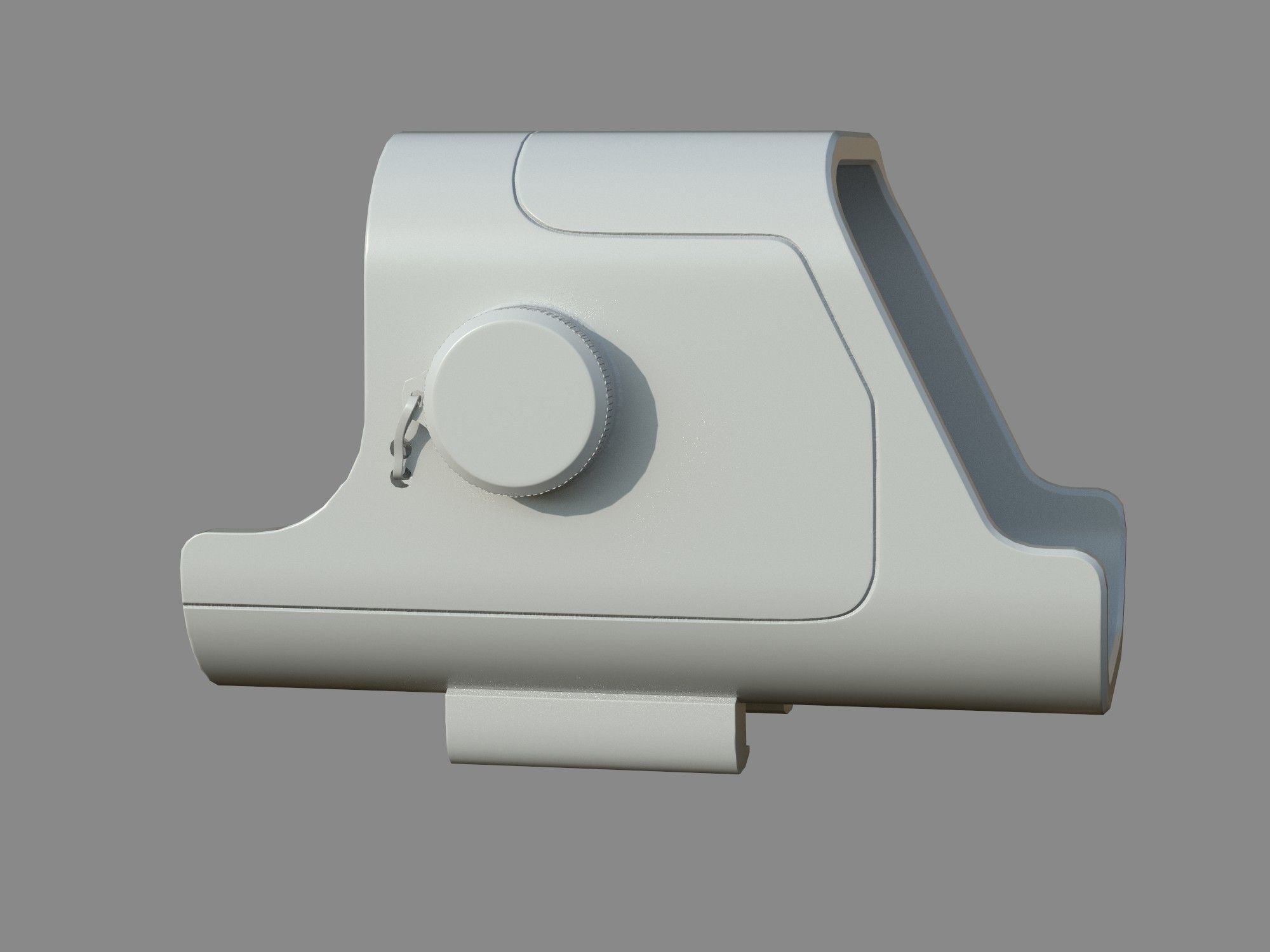 Weapon - Scope - 02 - Holographic Low-poly 3D model_10