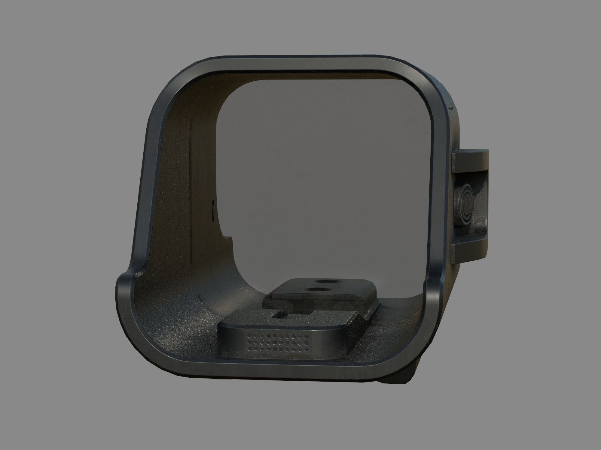 Weapon - Scope - 02 - Holographic Low-poly 3D model_3