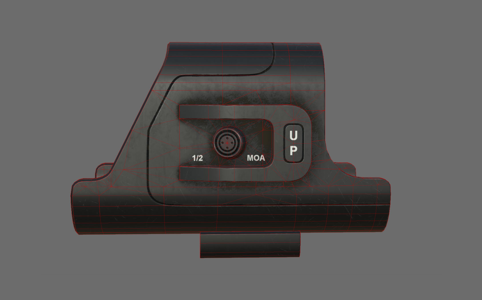 Weapon - Scope - 02 - Holographic Low-poly 3D model_20