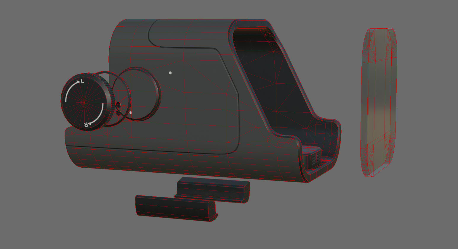 Weapon - Scope - 02 - Holographic Low-poly 3D model_34