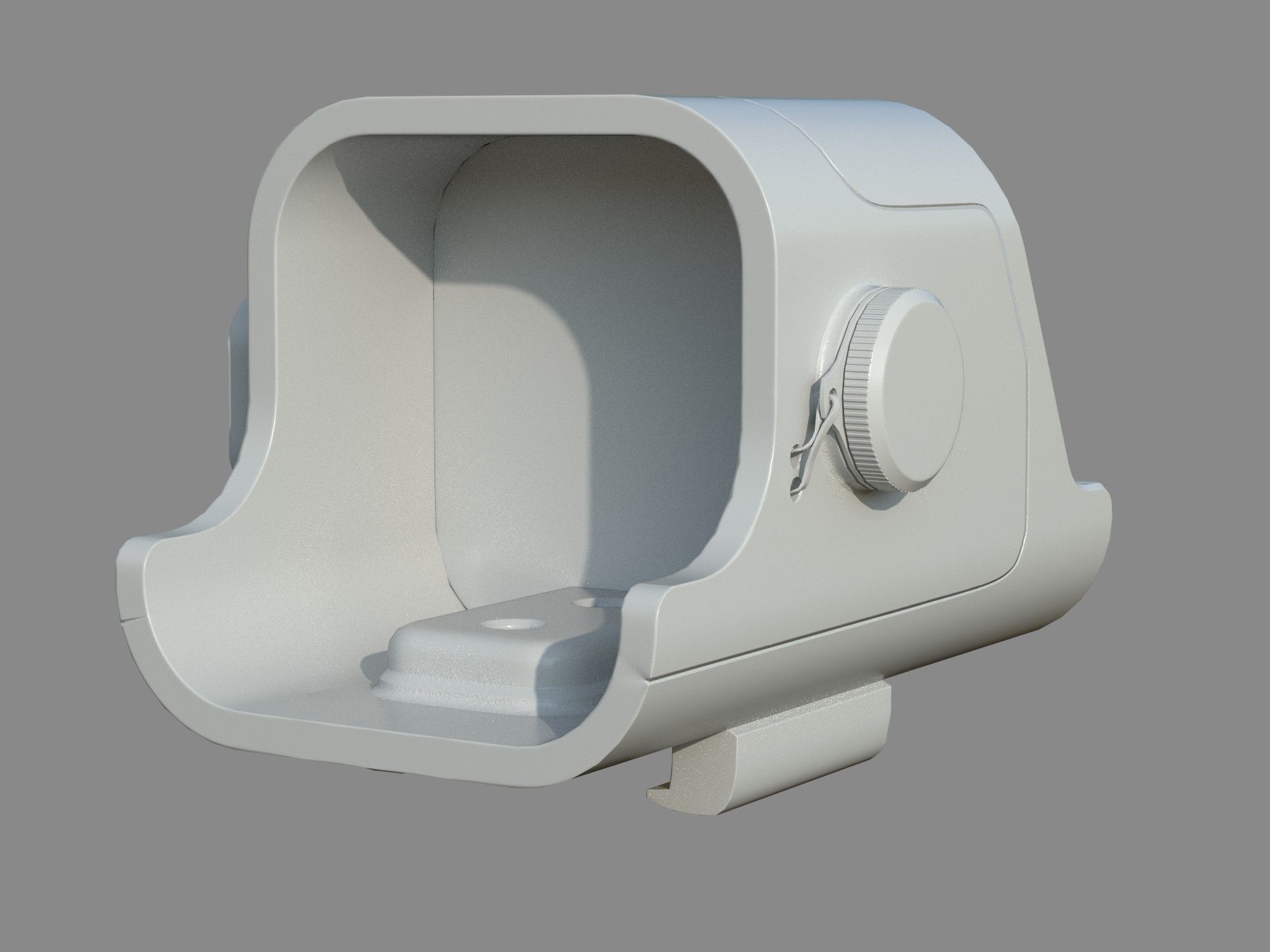 Weapon - Scope - 02 - Holographic Low-poly 3D model_9