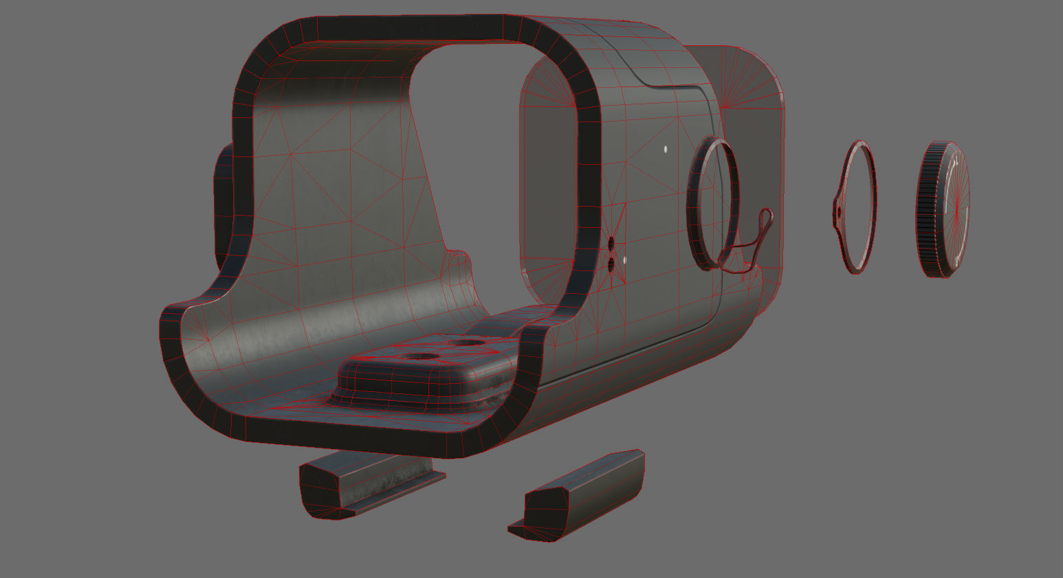 Weapon - Scope - 02 - Holographic Low-poly 3D model_33