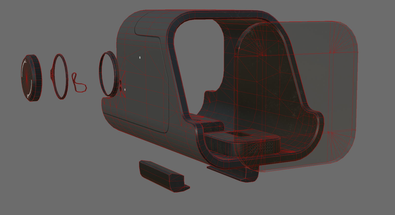 Weapon - Scope - 02 - Holographic Low-poly 3D model_35