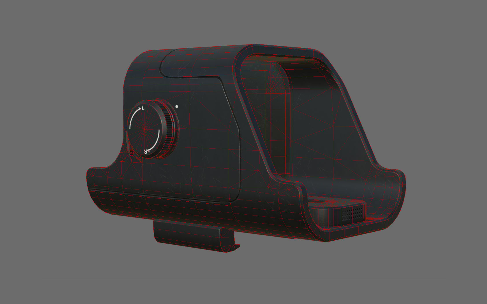 Weapon - Scope - 02 - Holographic Low-poly 3D model_17