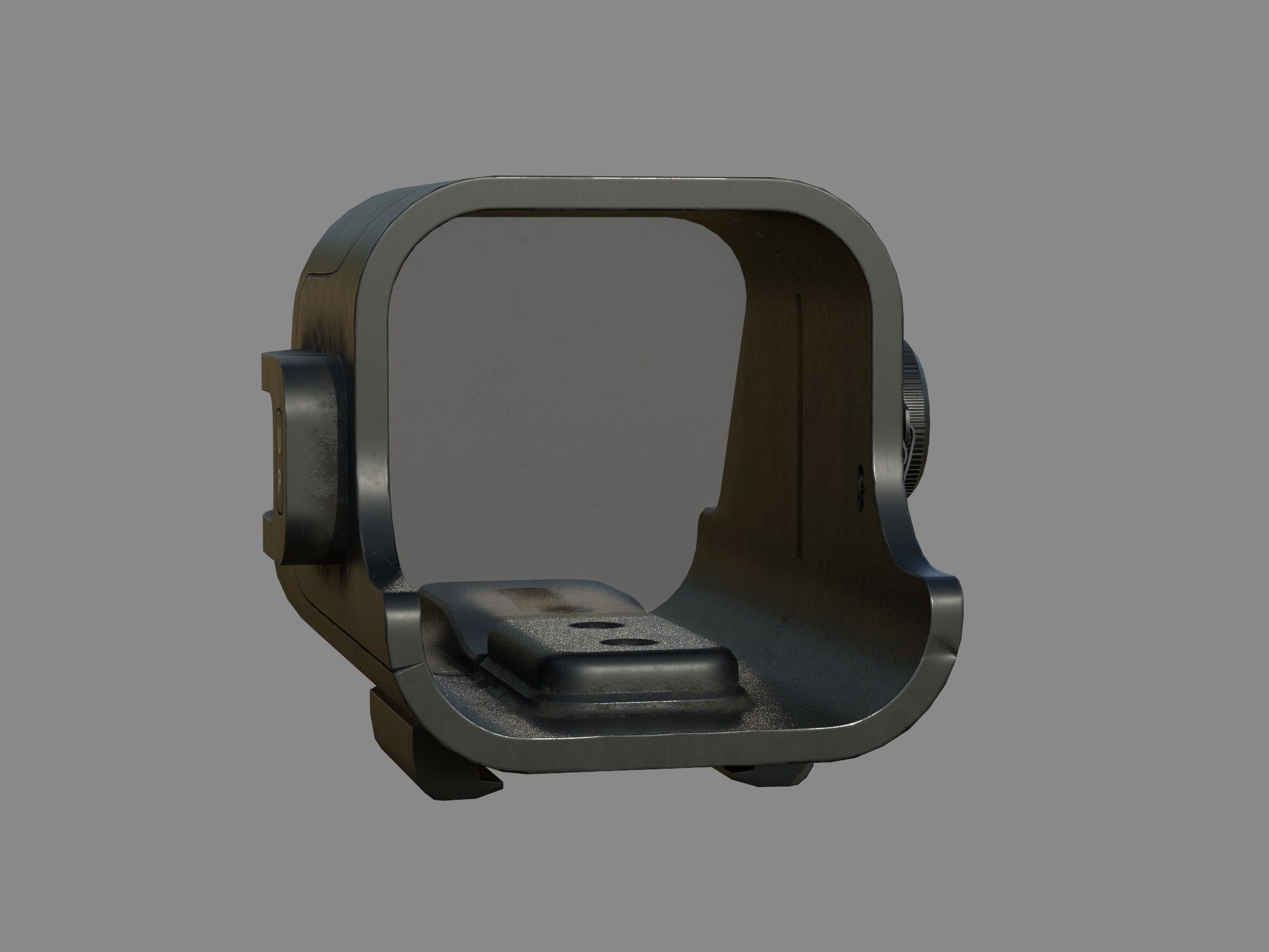 Weapon - Scope - 02 - Holographic Low-poly 3D model_6