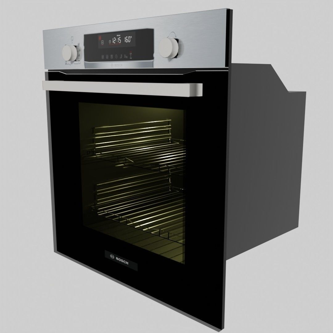 Built-in Kitchen Oven 3D model_1