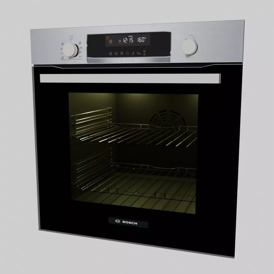 Built-in Kitchen Oven 3D model_0