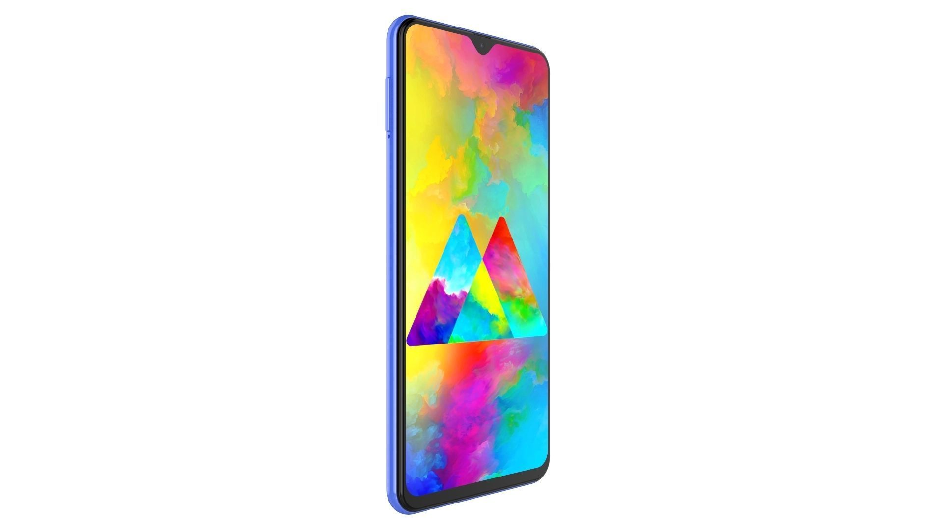 Samsung Galaxy M20 Blue 3D model_2