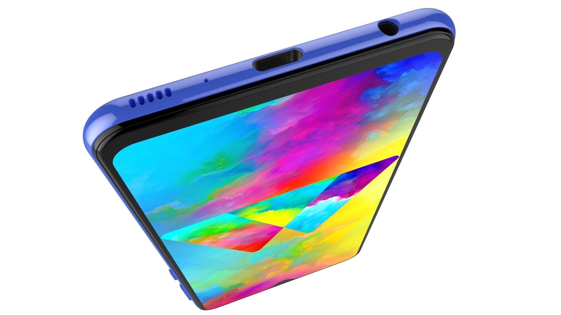 Samsung Galaxy M20 Blue 3D model_13