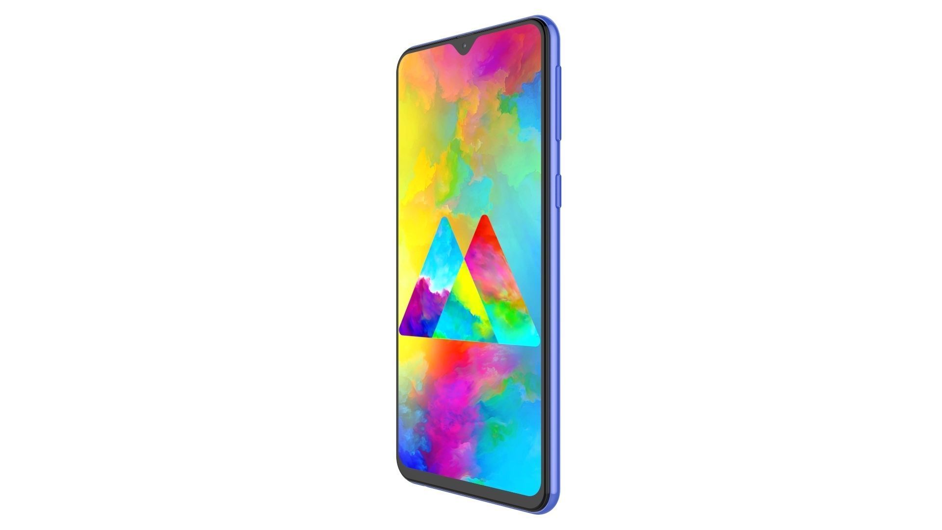 Samsung Galaxy M20 Blue 3D model_8