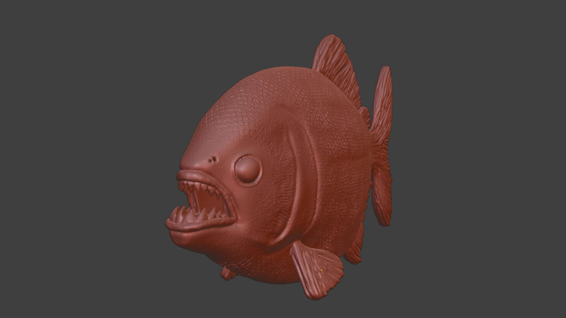 Realistic Piranha Toy STL 3D print model_8