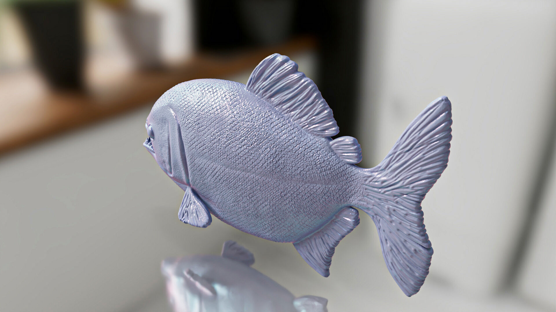 Realistic Piranha Toy STL 3D print model_4