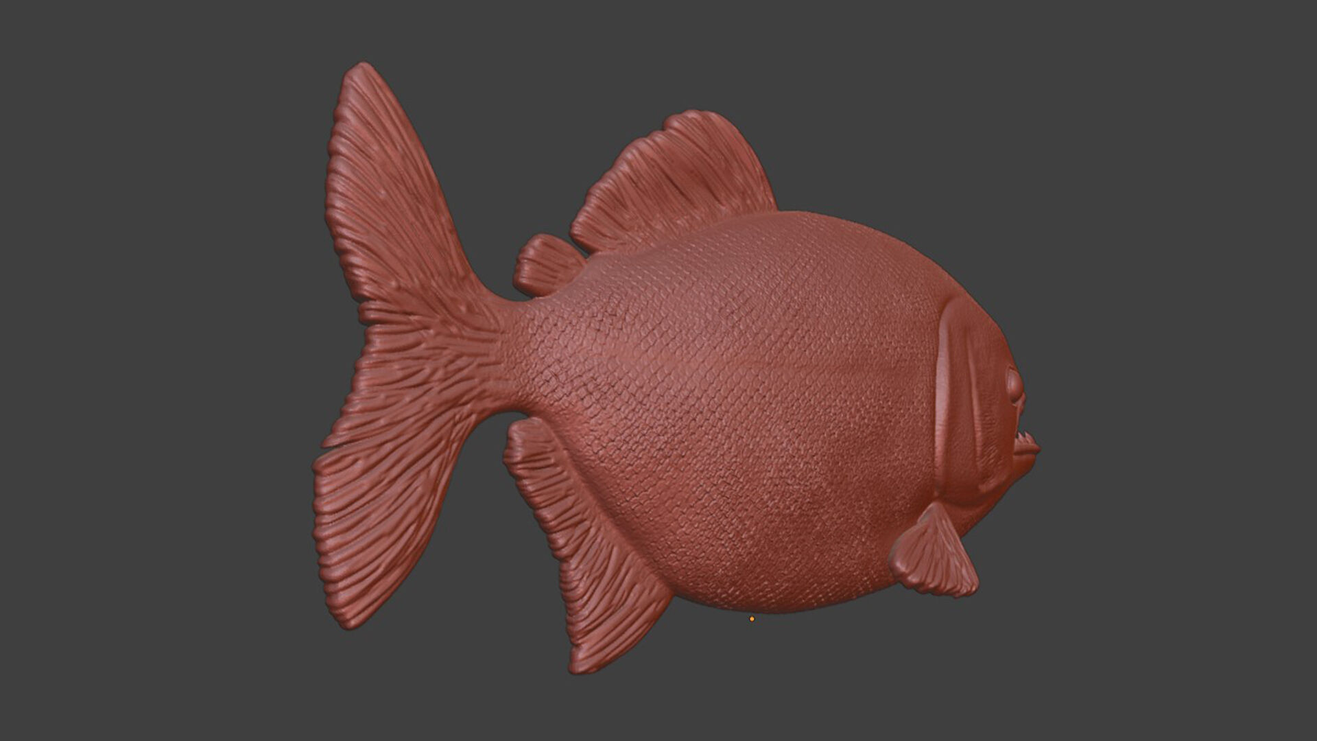Realistic Piranha Toy STL 3D print model_9