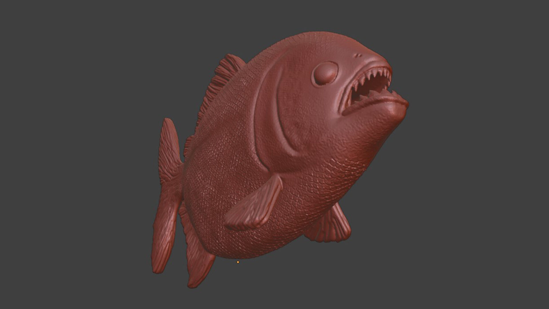 Realistic Piranha Toy STL 3D print model_7