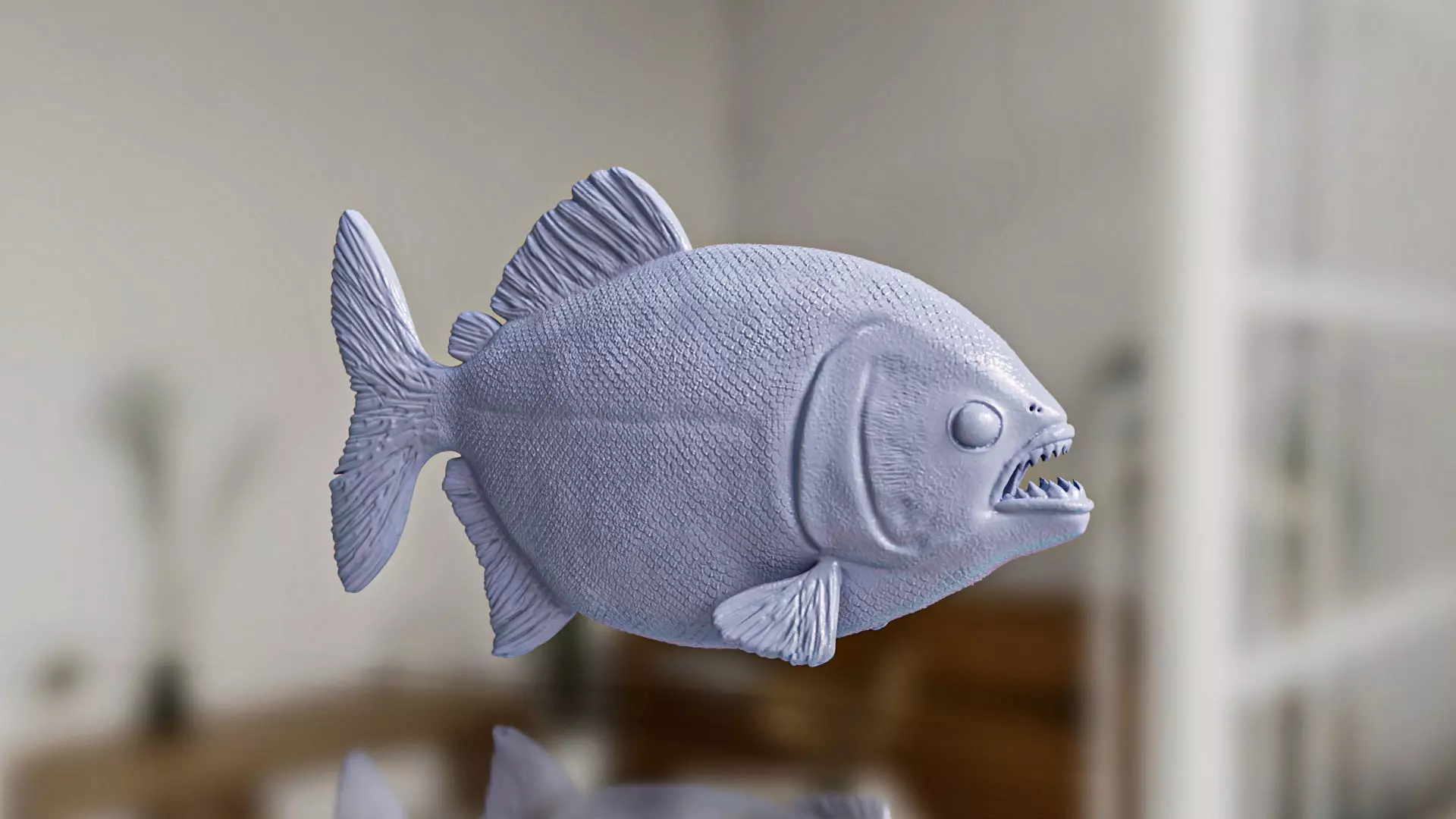 Realistic Piranha Toy STL 3D print model_0