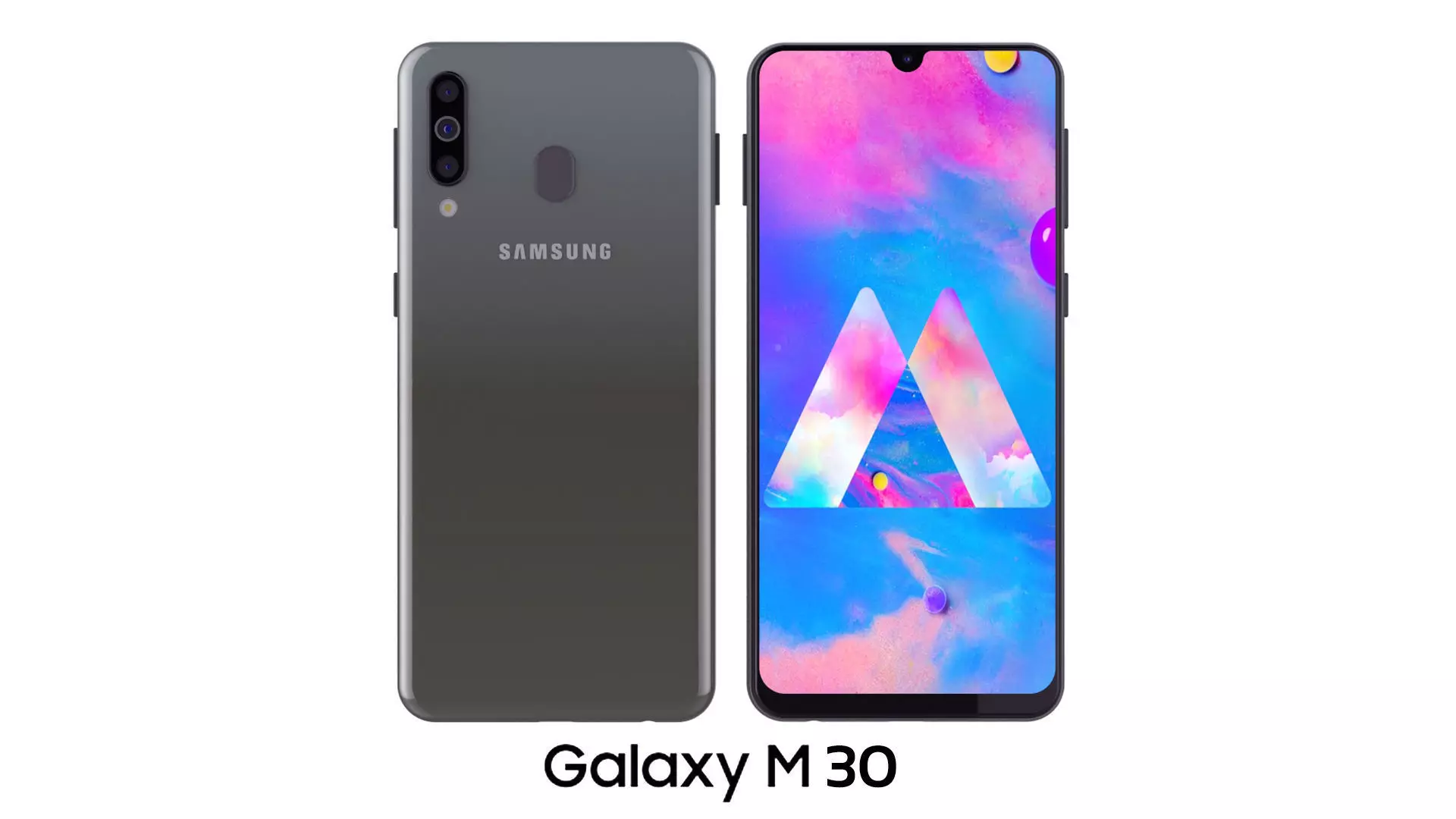 Samsung Galaxy M30 Black 3D model
