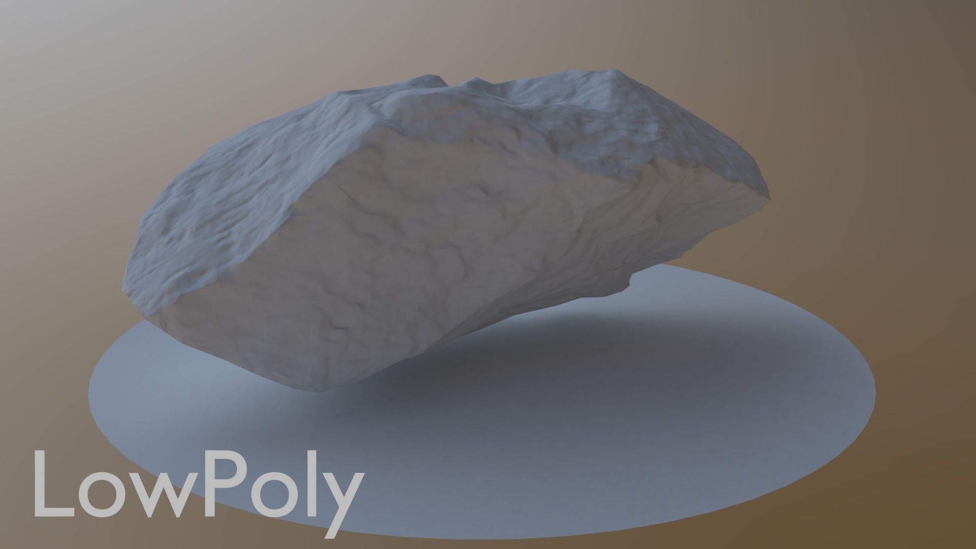 Sharp Boulder Low-poly 3D model_11