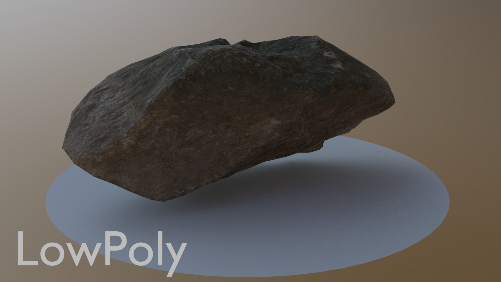 Sharp Boulder Low-poly 3D model_10