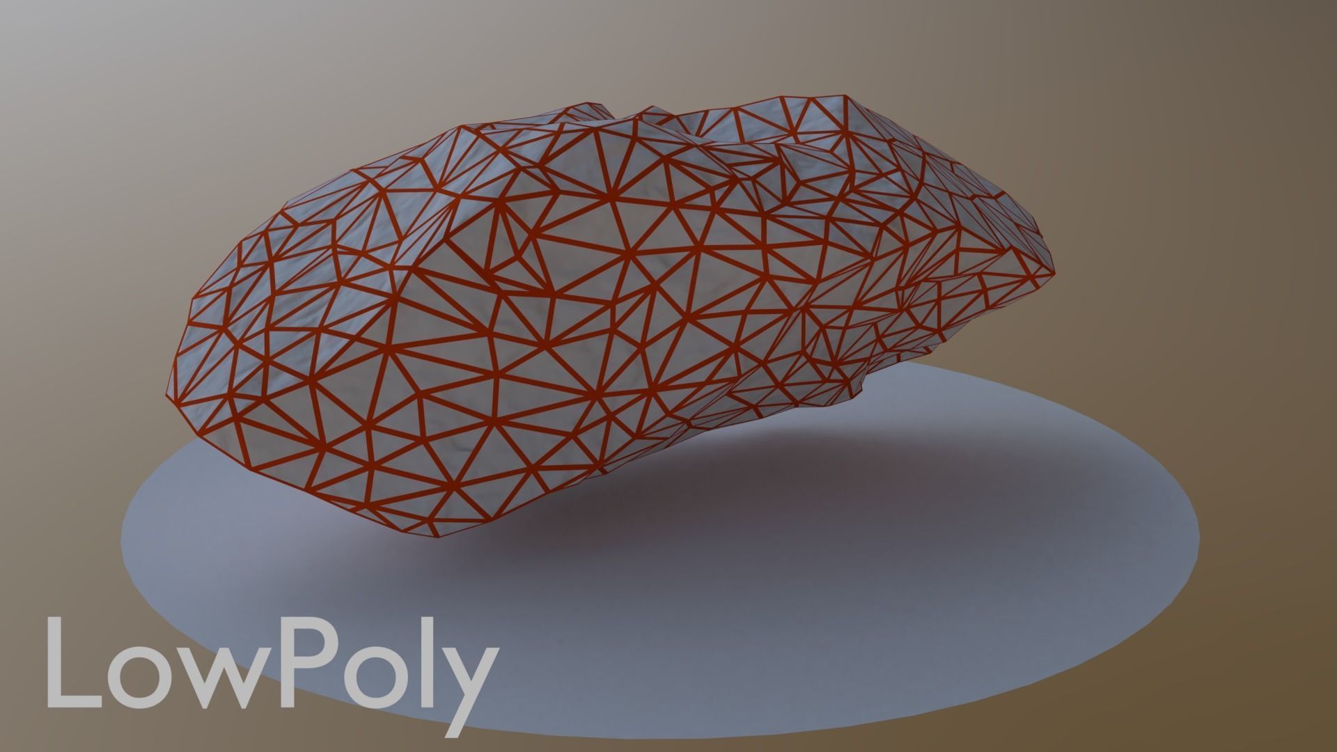Sharp Boulder Low-poly 3D model_13
