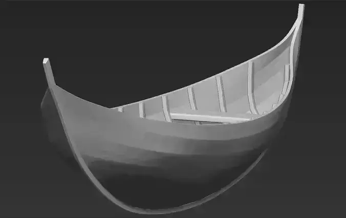  Elven Boat from Lothlorien Lord of the Rings stl obj 3D print model