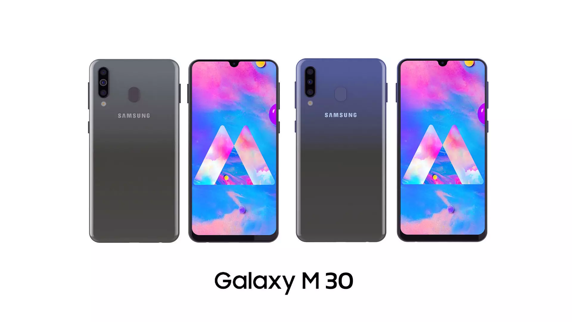 Samsung Galaxy M30 3D Model Collection_0