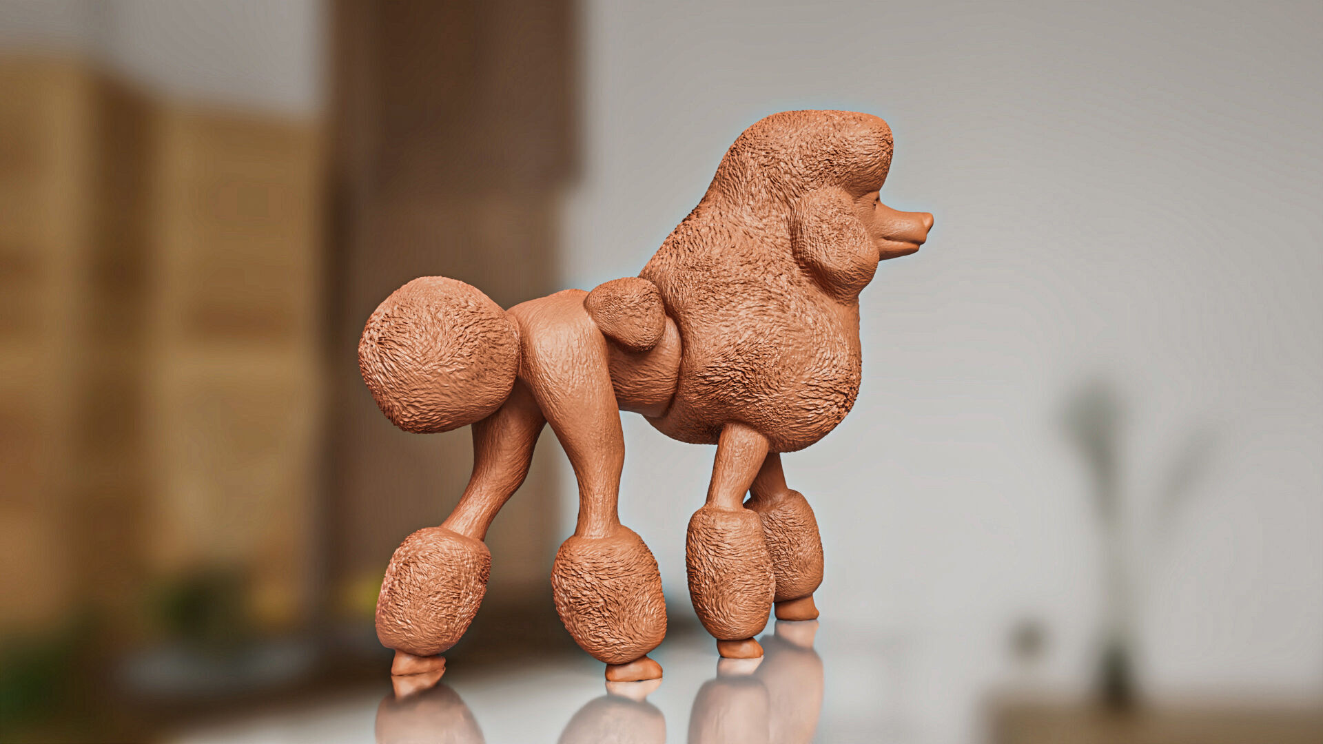 Poodle Dog Toy 3D print model_5