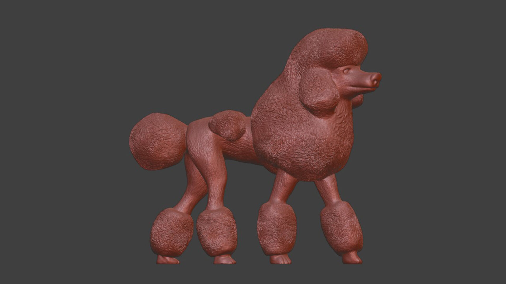 Poodle Dog Toy 3D print model_6