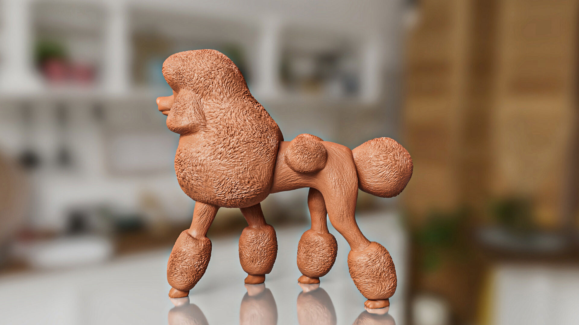 Poodle Dog Toy 3D print model_3