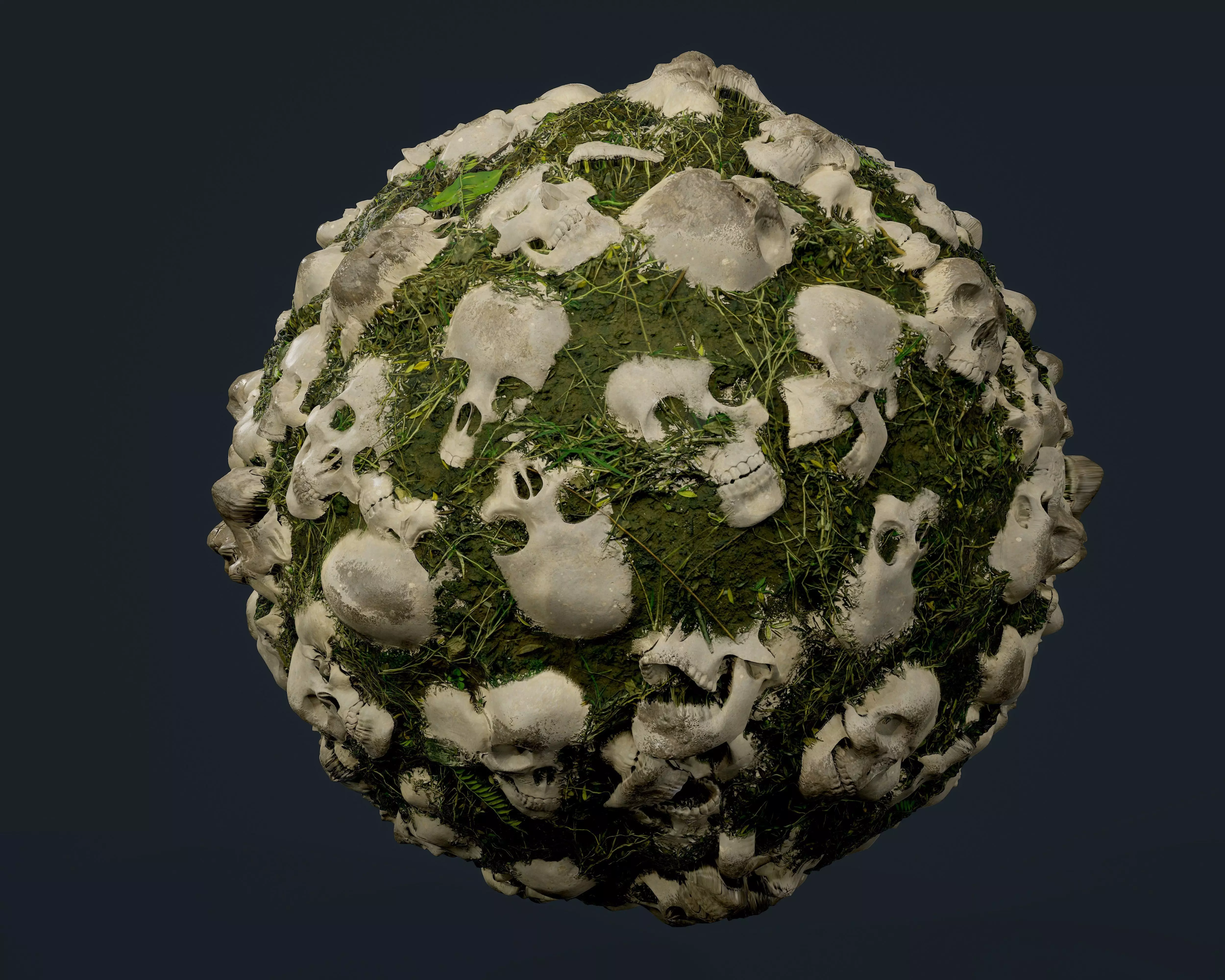 Skulls Bones Seamless PBR Texture 06 Texture