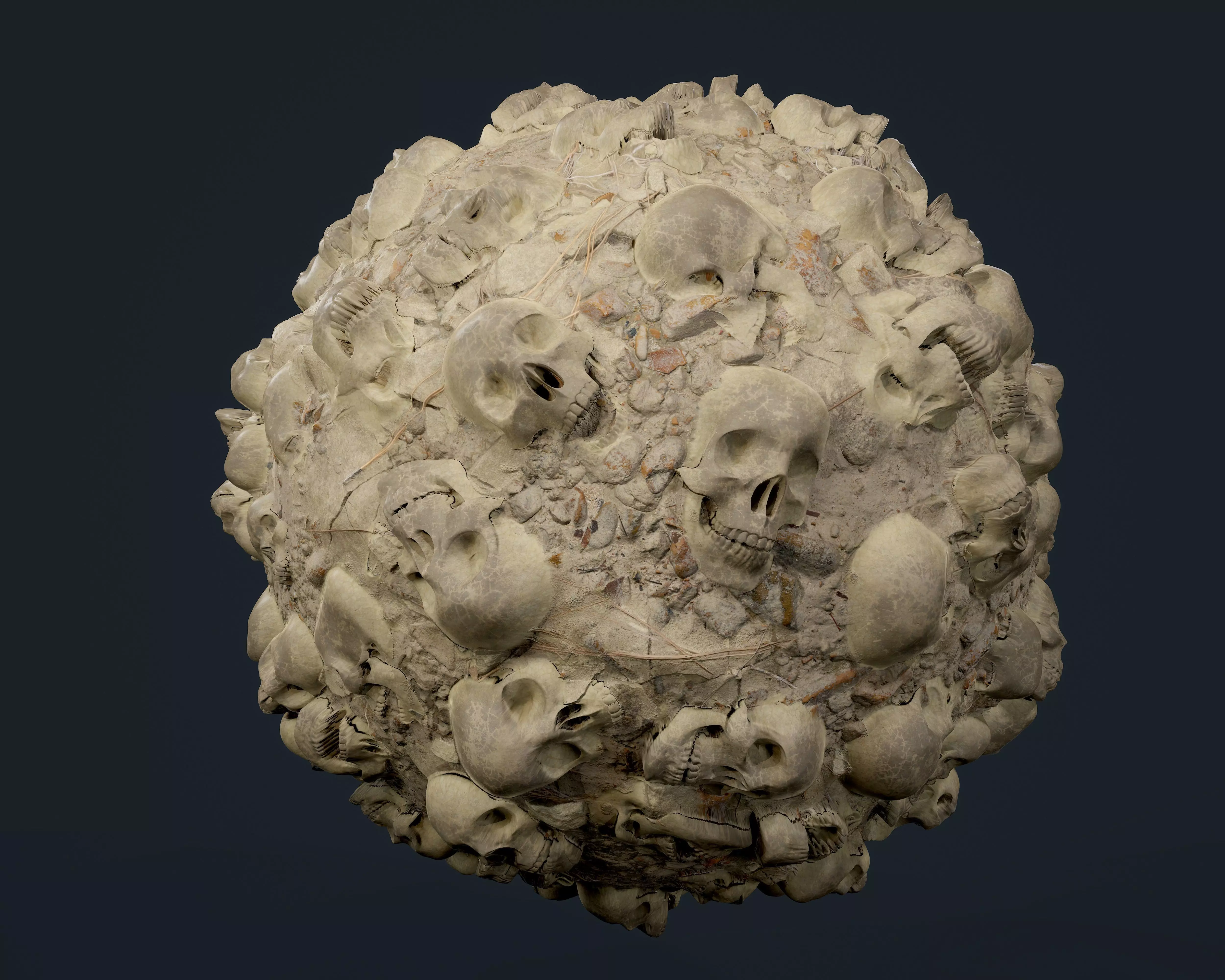 Skulls Bones Seamless PBR Texture 10 Texture