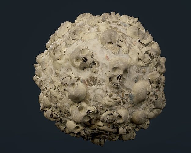 Skulls Bones Seamless PBR Texture 12 Texture
