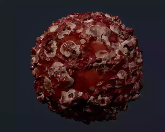 Skulls Bones Seamless PBR Texture 14 Texture
