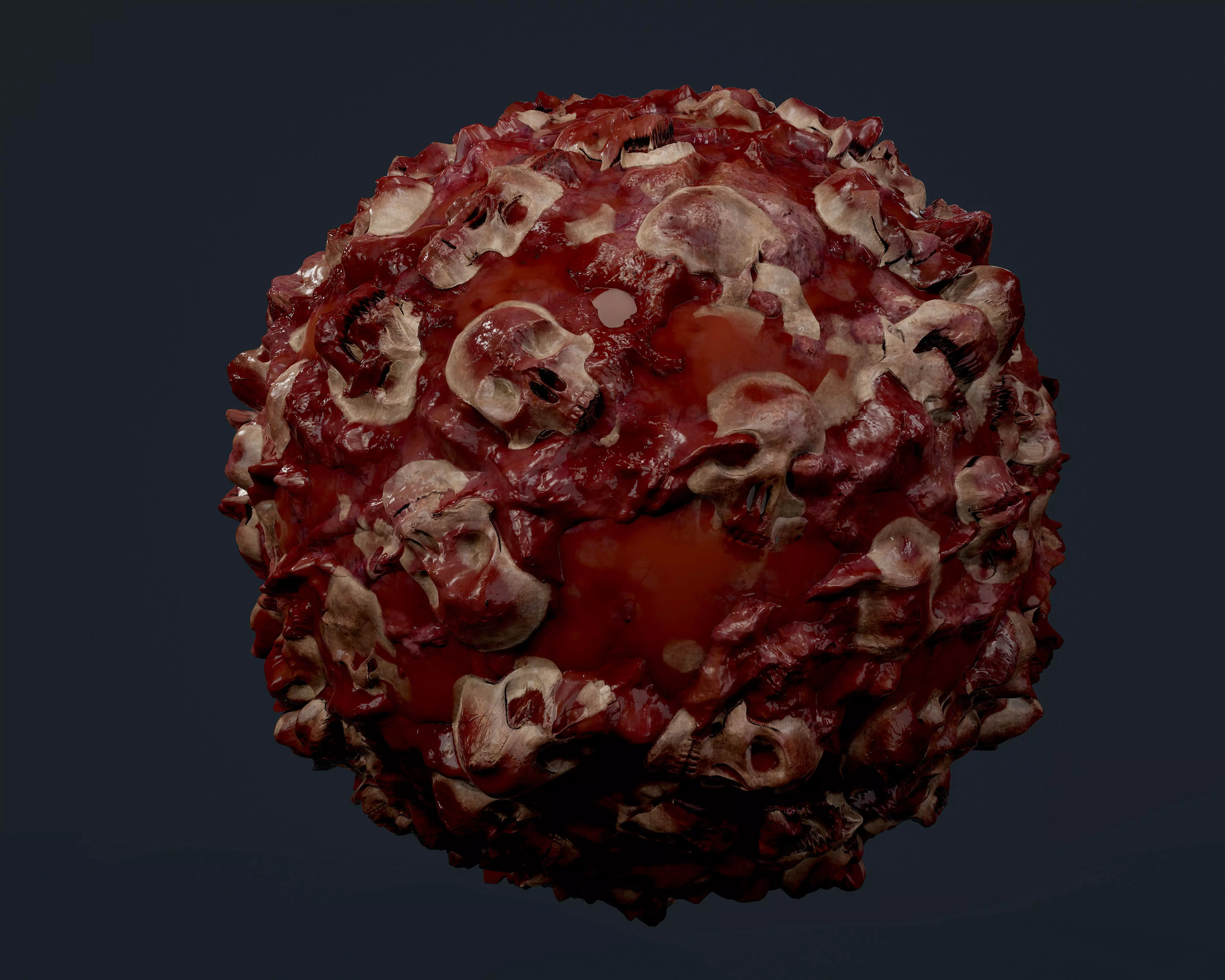 Skulls Bones Seamless PBR Texture 14 Texture_0