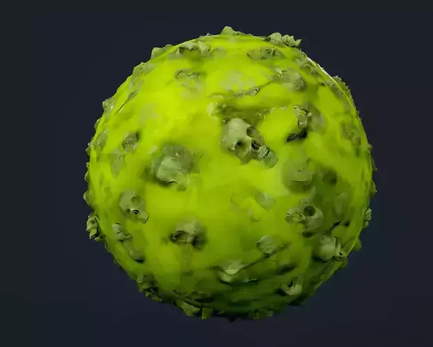 Skulls Bones Seamless PBR Texture 17