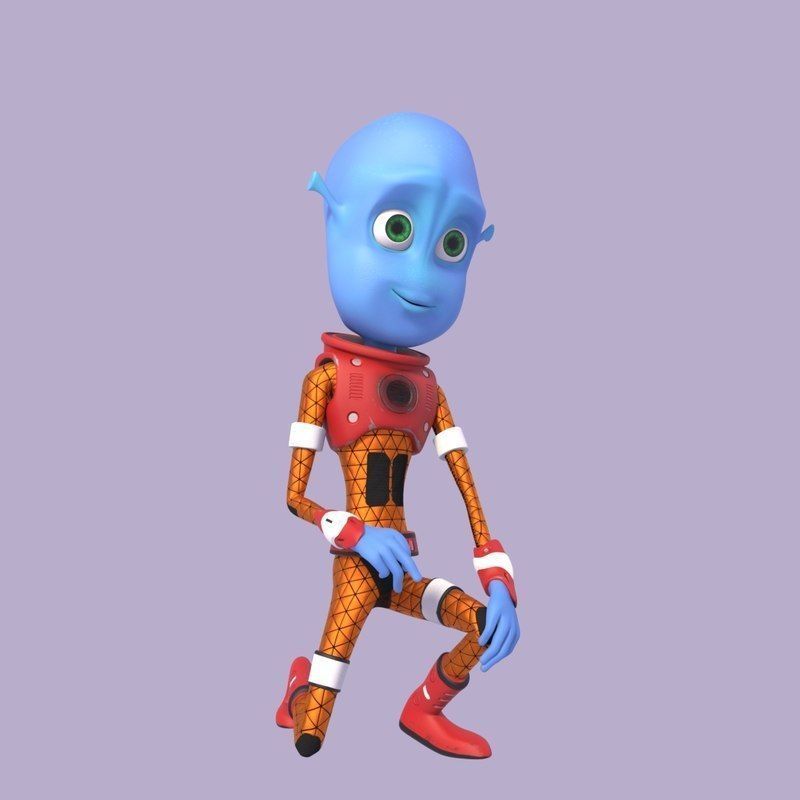 Alien Kid 3D model Low-poly 3D model_1