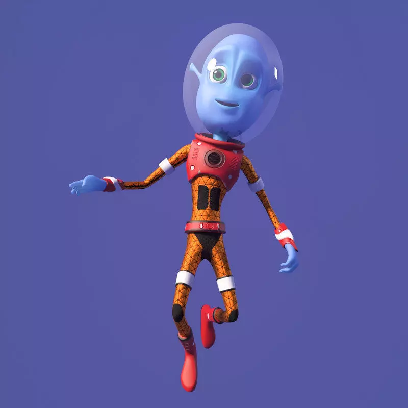 Alien Kid 3D model Low-poly 3D model_0
