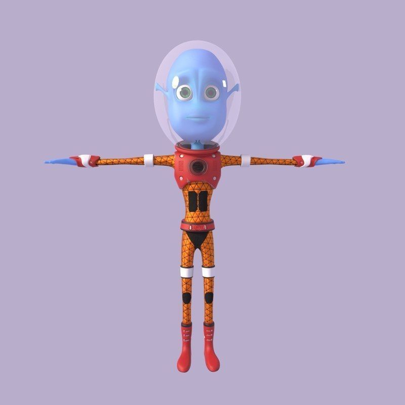 Alien Kid 3D model Low-poly 3D model_2