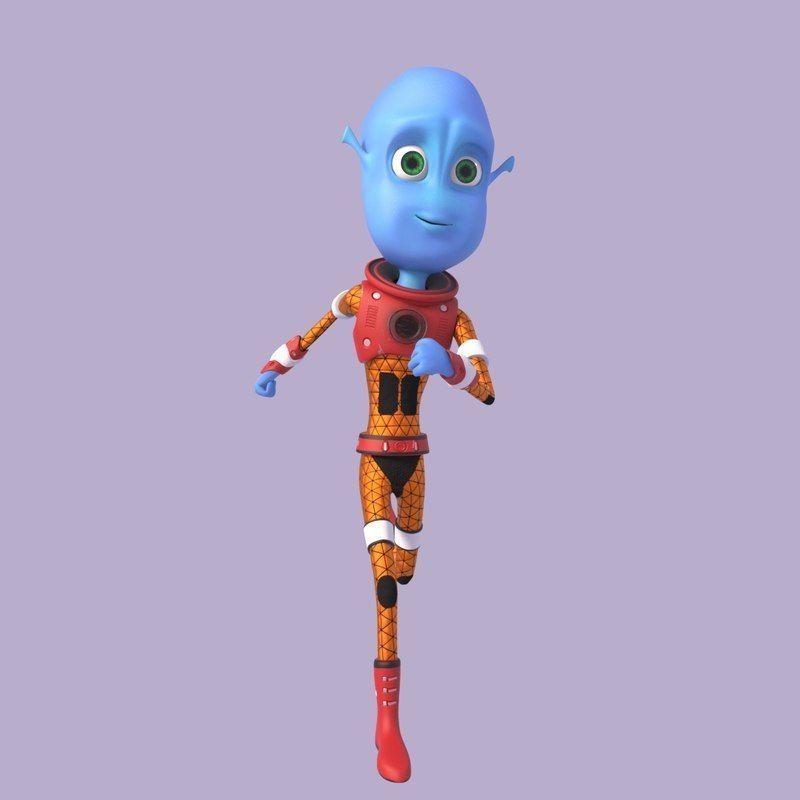 Alien Kid 3D model Low-poly 3D model_5