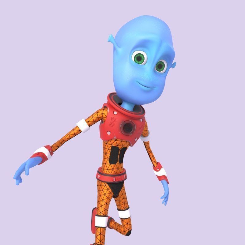 Alien Kid 3D model Low-poly 3D model_4